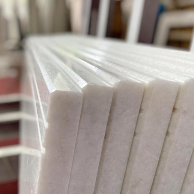Actory Outlet White Eurasian Wood Grain Marble Stairs and Ladder Customizable Natural Marble Stairs Marble Staircase