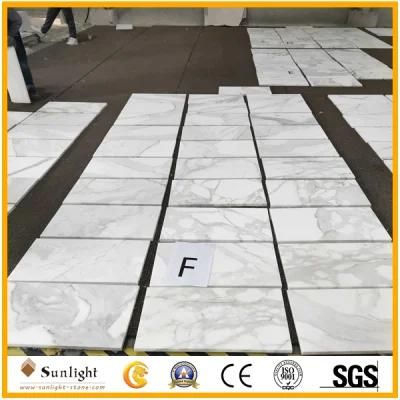 Italian Calacatta White Marble, Marble Tiles for Floor Wall