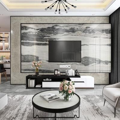 Landscape Painting Eurasian Wood Marble Tiles TV Wall Wall Panel for TV Natural Marble Stone Tiles Background Wall