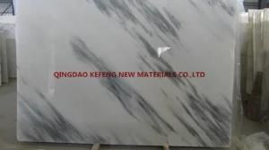 White Marble Slab Cut to Tiles Stair Steps Flooring Tiles