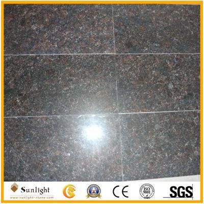 Natural 1cm Tan Brown Granite Flooring Tiles for Home/Hall