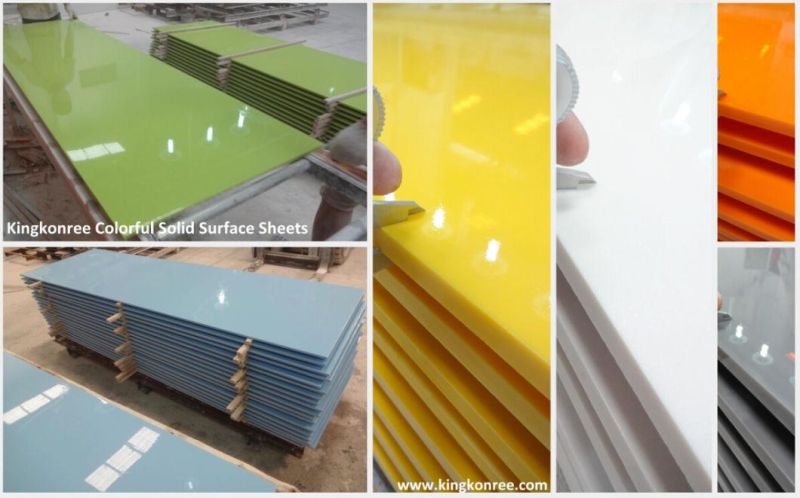 Wholesale Price 6mm 12mm 30mm White Acrylic Solid Surface Plates Panel Slabs Sheet