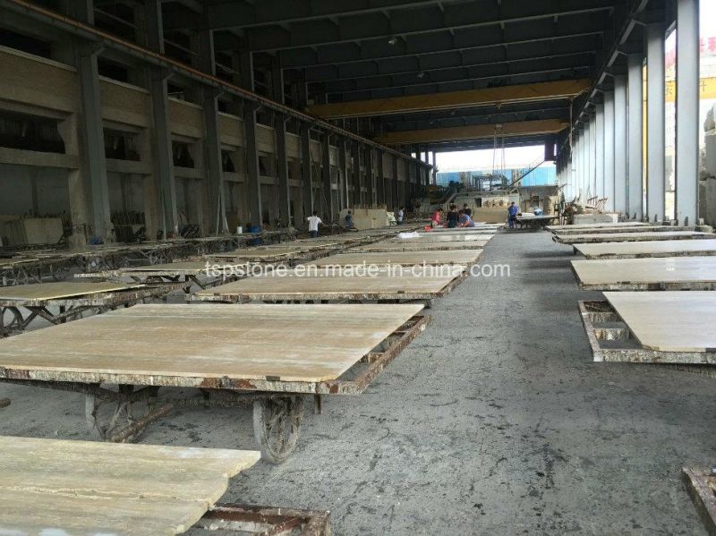 Italy Silver Grey Travertine Slab