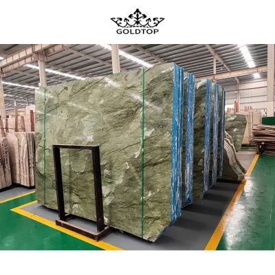 Home Decorationnatural Stone Polished/ Honed Surface Bathroom/Kitchen /Living Room Countertop Verde Ming Green Marble for Home