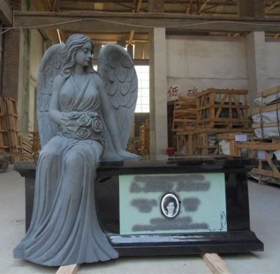 European Poland Style Granite/Marble Tombstone with Custom Design
