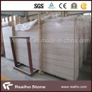 Hot Sale White Wood Vein Marble Slabs/Tiles for Project