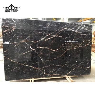 Gold Vein Onyx Floors Tiles Kitchen Countertops Worktop Bathroom Vanity Wall Panels Black Natural Stone Slab Marble