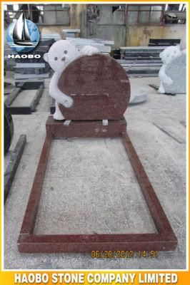 Granite Kerbed Memorial Teddy Bear Design Headstone