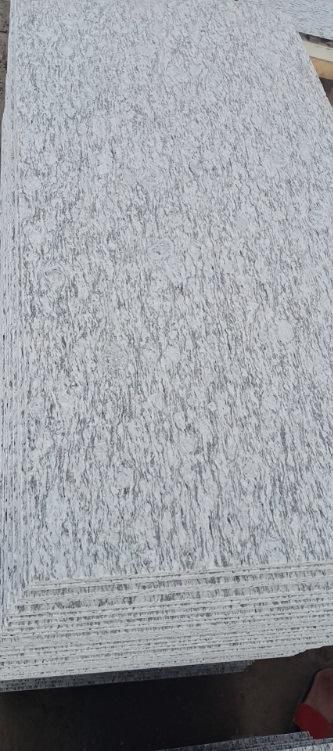 Natural Grey Granite Seawave Flower Flamed Finished Anti Slip Surface Granite Tiles