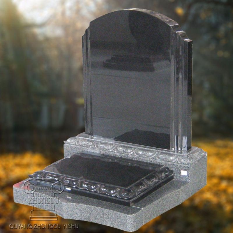 Black Granite Tombstone and Monument