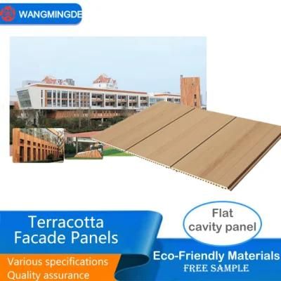 Natural Surfaced Brown and Environmental Protection Terracotta Facade Panels for Interior and Exterior Decoration