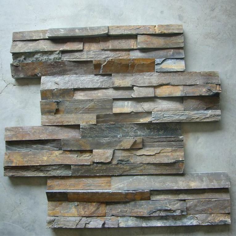 Grey Slate Stacked Stone Ledgstone/Veneer for Exterior Wall Cladding Panel