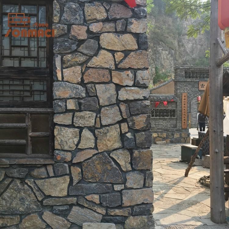 Natural Rusty Irregular Loose Slate Stone Cladding