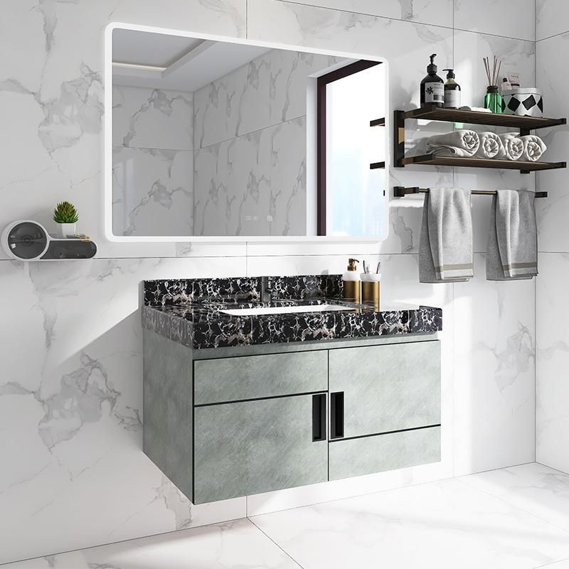 Yunfu Stone Supplier Black Marble Countertop Matching Cabine Vanity Table Bathroom Vanitie Countertops Vanity Tops