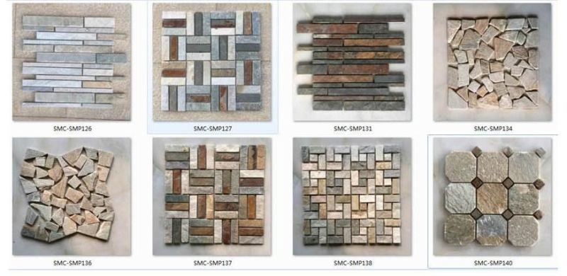 New Design Mixed Marble Stone Mosaic Tile for Floor and Wall