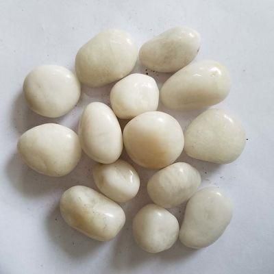 White Stone High Polished White Pebbles for Paving