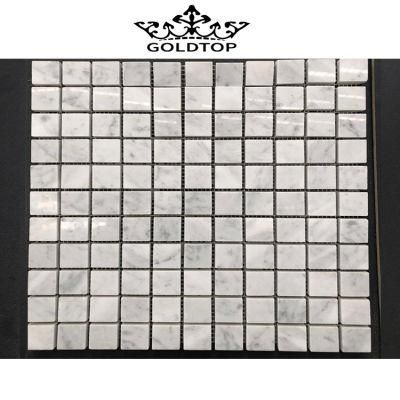 Top Quality Polished Calacatta White Marble Tile Mosaic for Living Room Floor Decoration