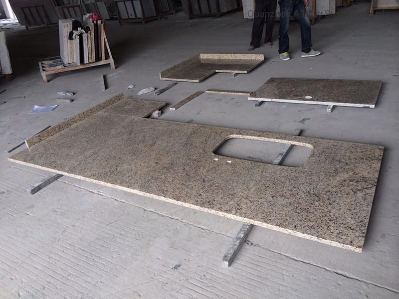 32" Sink Prefab Granite Island Countertops for Kitchen Design