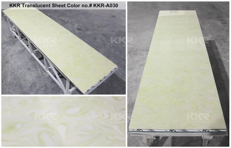 Decorative Material Translucent Artificial Stone Solid Surface Sheets