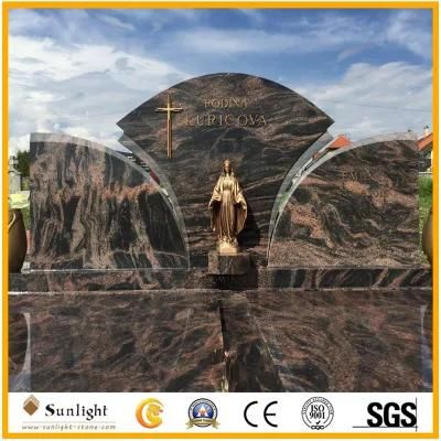 India Aurora Granite Polish Styple Mason Tombstone/Headstone Granite