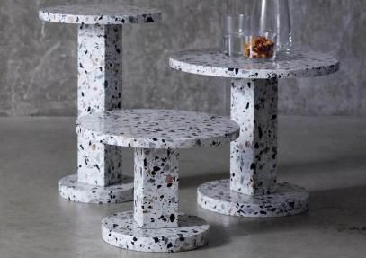 Colorful Artificial Stone Terrazzo Cafe Table Top Terrazzo Furniture Table Popular Resin Factory Price Teble