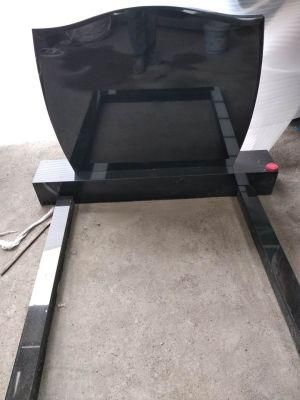 2020 China Absolute Black Blank Flat Granite Headstones Monuments Tombstone Belgium