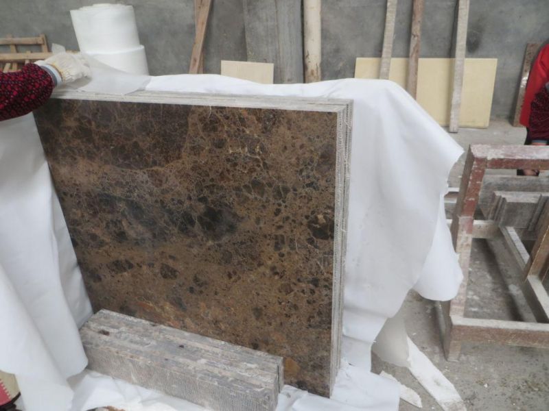 Natural Stone Slab Spanish Dark Emperador Marble for Countertop and Wall Tile