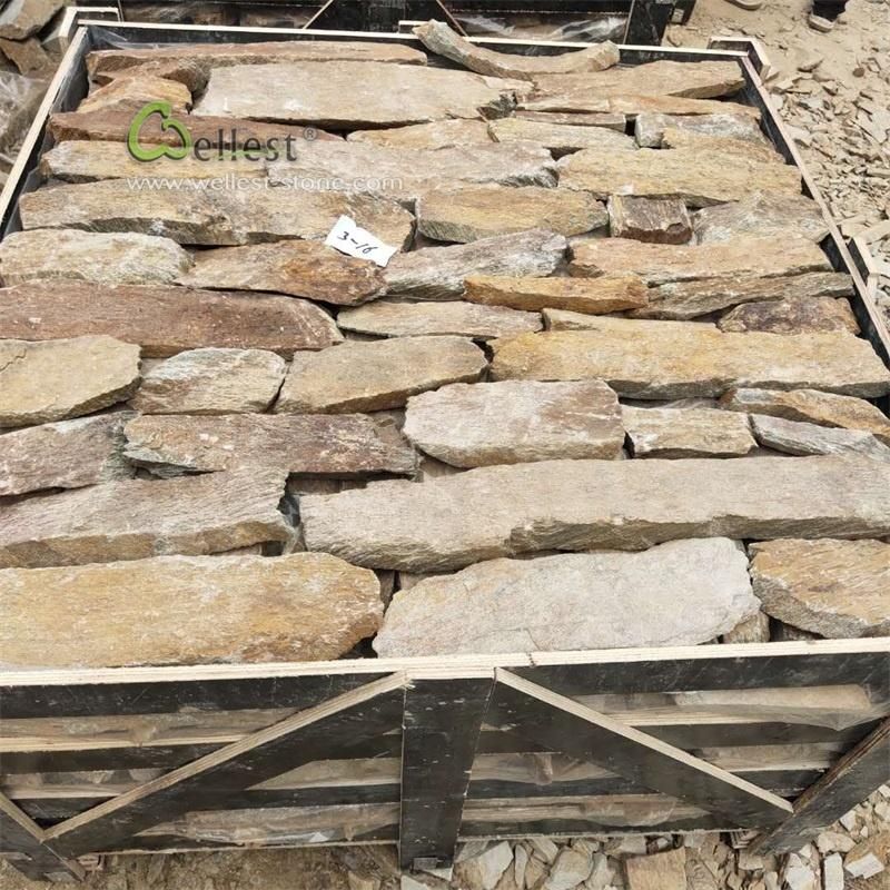 Q-025 Random Loose Stone Rusty Color Quartzite Loose Stone