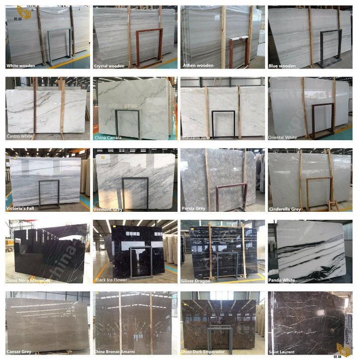China Factory Direct Price Marble Cloudy Grey Timber Vein for Vanitytops/Tabletops/Worktops/Countertops