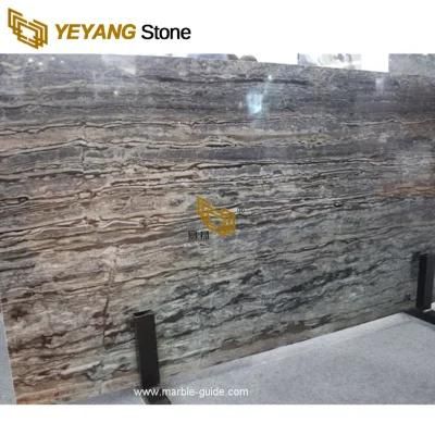 China Brown Wooden Marble Slabs/Tiles for Floor/Wall Countertop/Vanity/Table/Worktop Marble Factory Wholesale