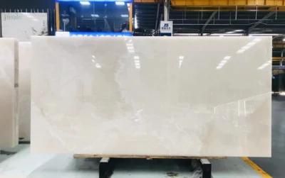 Wall Background Bookmatched Stone Marble White