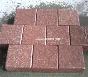 Red Porphyry Flamed Paving Stone for Exterior