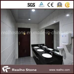 Natural Black Marble Stone Vanity Top Countertop for Bathroom
