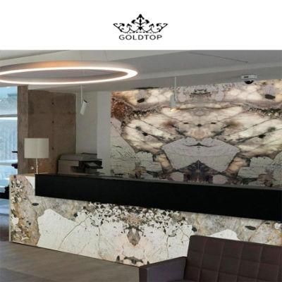 Luxury Stone Polished Indoor Decoration Patagonia Slab Granite Countertop