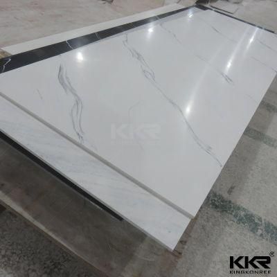 Marble Vein Pattern Acrylic Solid Surface Stone Sheet