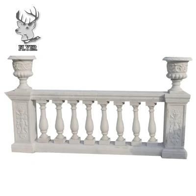 Indoor or Outdoor Natural Marble Balcony Balustrade for Sale