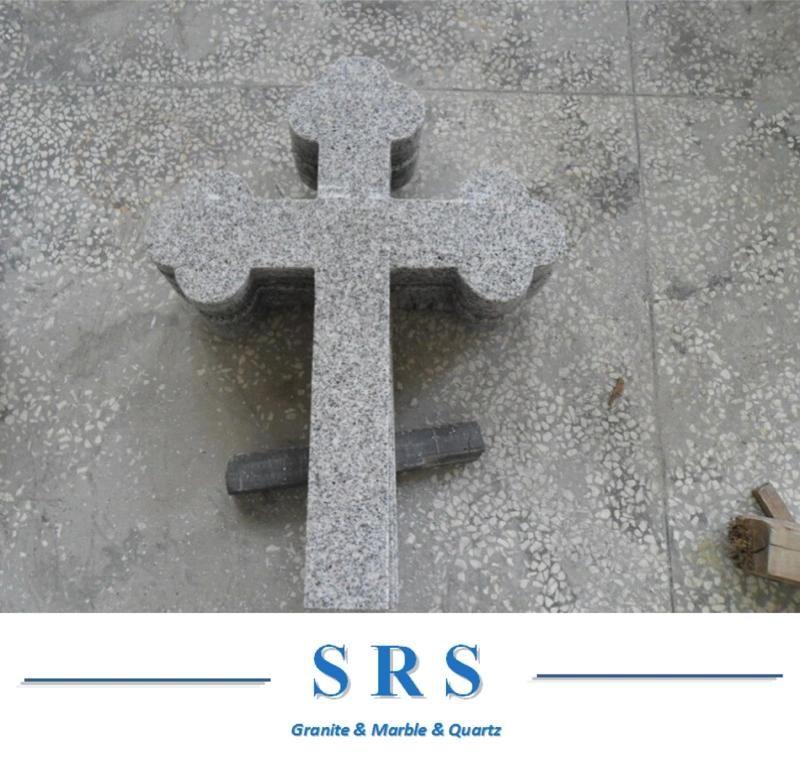 Polished Natural Light Grey Granite Headstone for Cemetry and Memorial