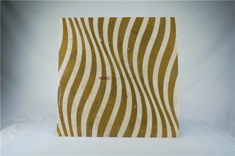 Moreroom Stone Lobby Water Jet 3D Effect Natural Stone Marble for Floor and Wall