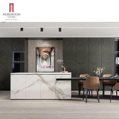Laminams 3mm Kitchen Benchtop Cabinet Design Artificial Calacatta Gold Porcelain Sintered Stone