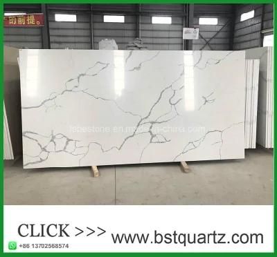 China Calacatta Nuvo Quartz Big Slab in Low Price