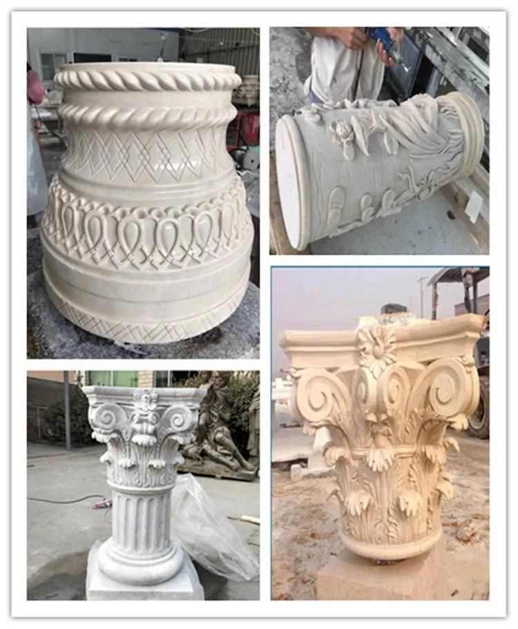 Decorative Roman Column Pillar Stone Architectural Columns