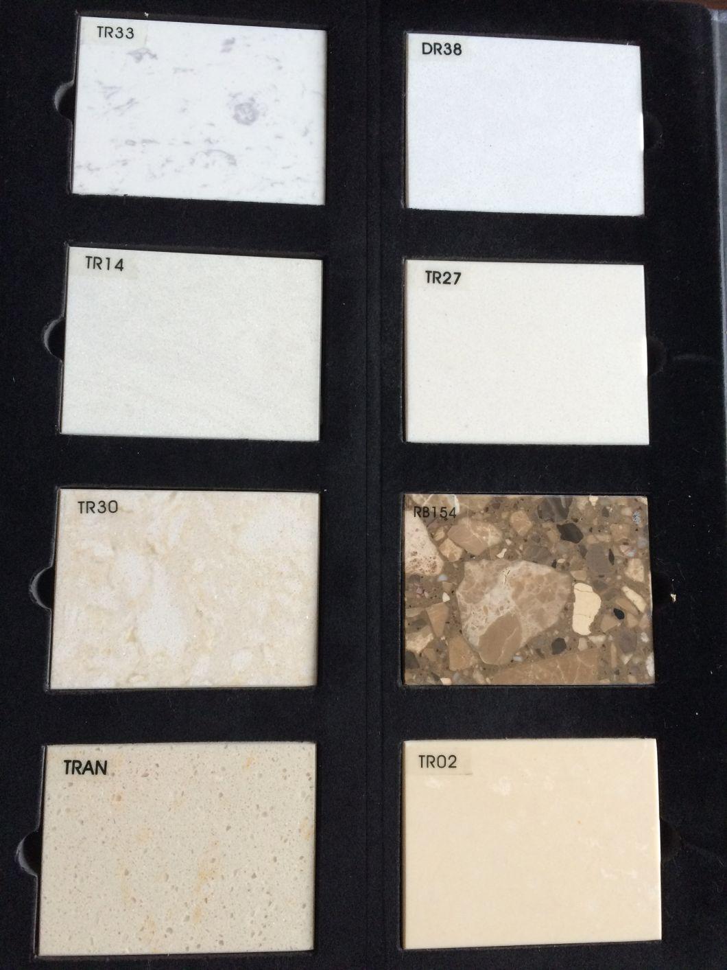 White/Black/Grey/Red Color Culture Artificial Engineered Marble Slabs