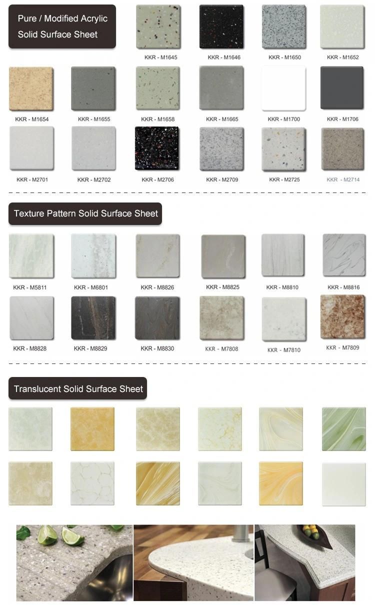 Top-Rated Marble Color Corian Artificial Stone Solid Surface Sheets