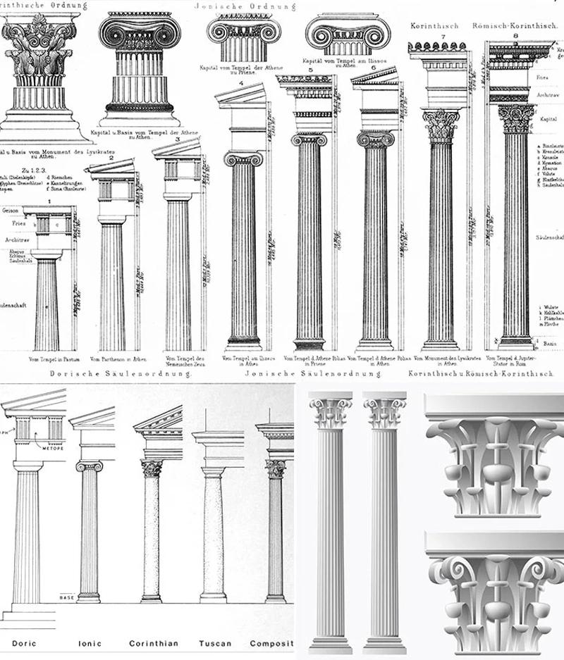 Calacatta Gold Marble Pillar/Column for Five-Star Hotel Project Construction