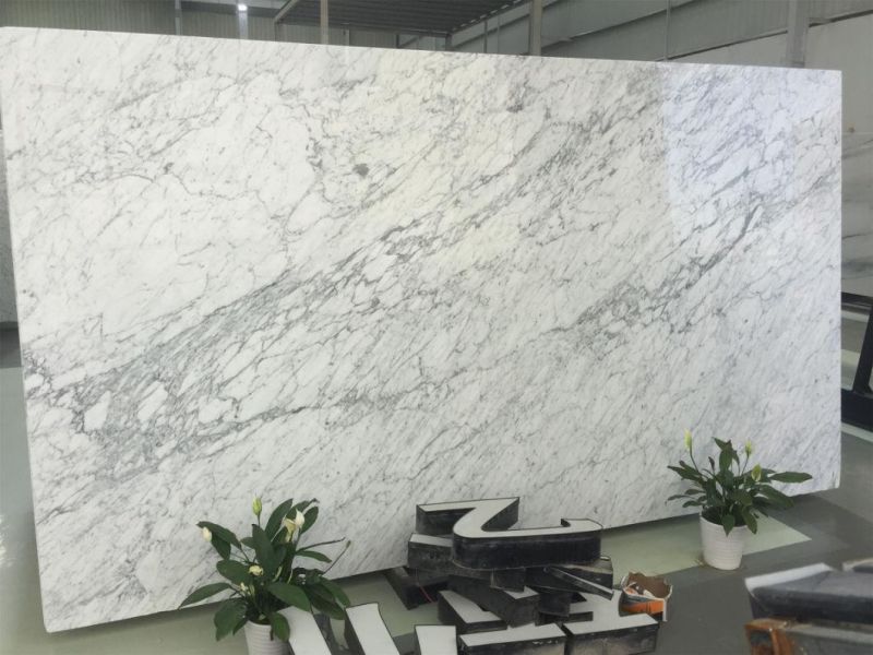 Carrara Stone Marble for Flooring Tiles Slabs Countertops/Worktops/Vanitytops