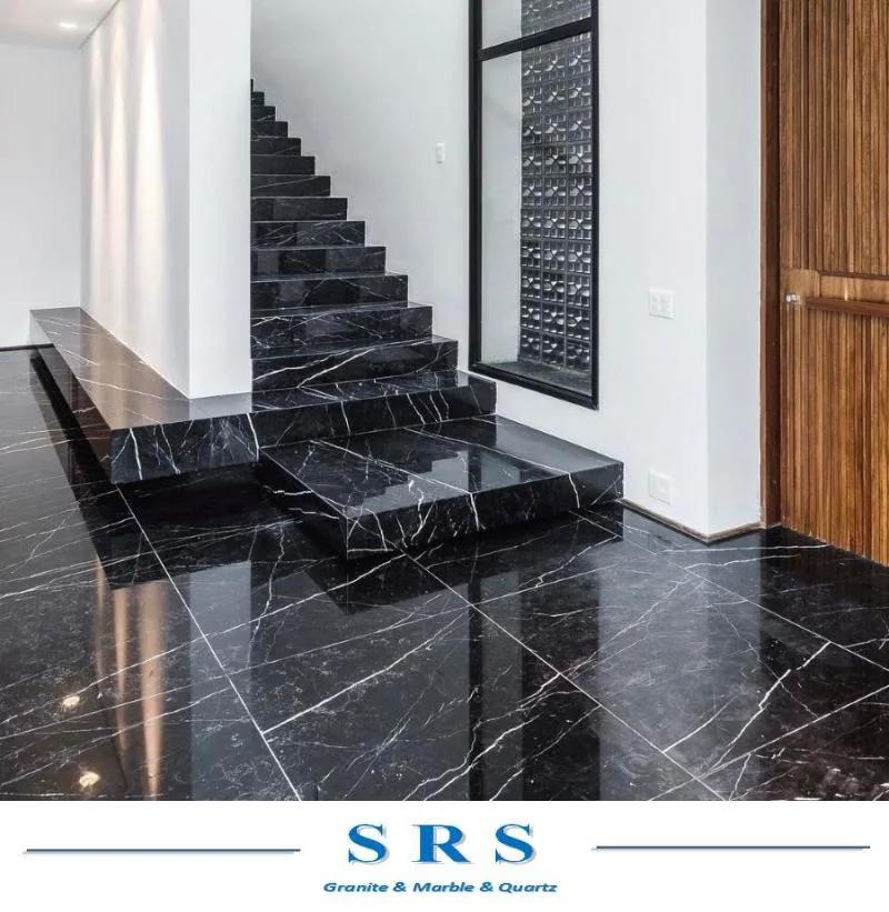 Black Nero Marquina Marble for Slab/Floor/ Wall Tile