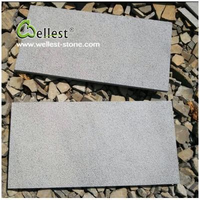 Bush Hammered Chinese Grey Basalt Stone for Paving
