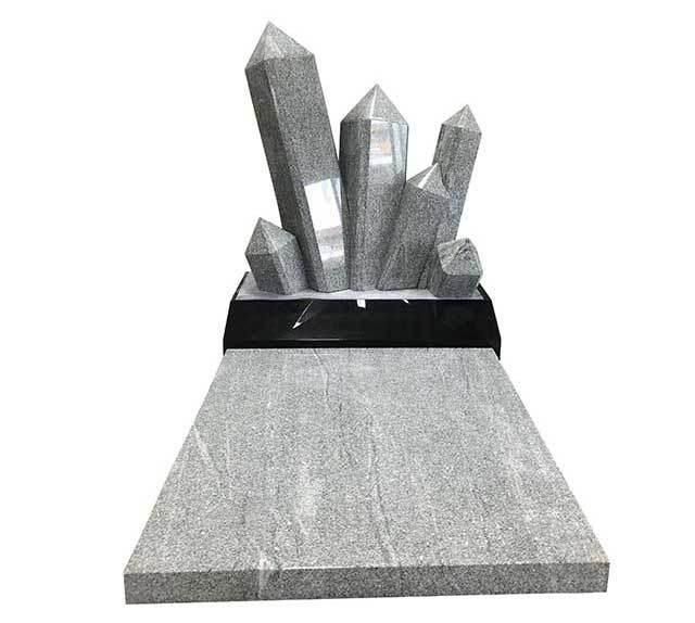 Unique Custom Made Grey Granite Teacher Monument with Chalk Carvings