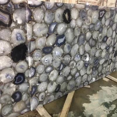 Natural Blue Agate Slab for Table Top