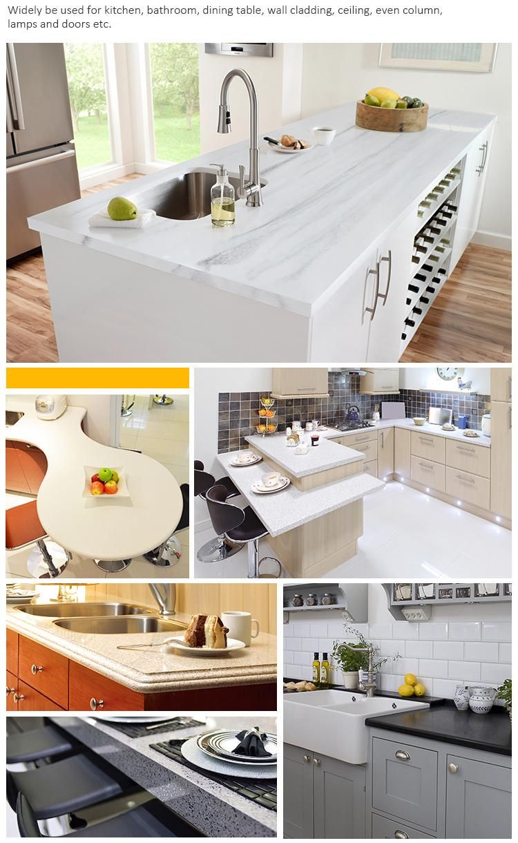 Artificial Kitchen Countertops Stone Solid Surface Kitchen Island Worktop Counter Top